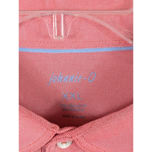 Johnnie-O Mashie Prep-Performance Polo Shirt Pink/Salmon Men's Size 2XL/XXL - Picture 5 of 14